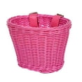 thumbnail image 1 of Uutvmp Bike Basket with Adjustable PU Belts, Scooter Front Mesh Basket, Woven Retro Cycling Storage Baskets, Front Handlebar Rattan Basket, Wicker Basket Front Cargo for Children, Boys, Girls, 1 of 7
