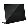 thumbnail image 1 of Uutvmp Black Acrylic Tabletop Chalkboard Sign Liquid Chalk Markers Modern Desktop Display Board Freestanding Blackboard Menu Memo, for Wedding Party Events Restaurant Coffeeshop Boutique, 1 of 6