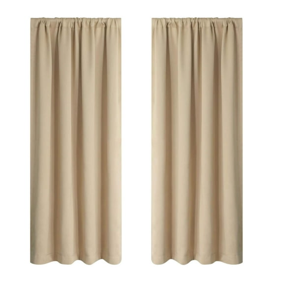 Uutvmp Blackout Curtains, Thermal Insulated, for Bedroom and Living Room Curtains, Rod Pocket Curtain Panels, 41.7x63 Inch, 1Pcs