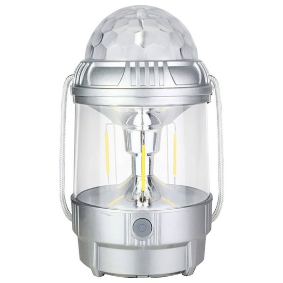 Uutvmp Camping Lantern Tungsten Lamp Multifunctional Projection Light Rotating RGB Colour Light Hand Lantern Large Capacity Battery Two Kinds Of Light Patterns