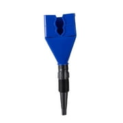 Uutvmp Car Snap Funnel, Flexible Durable Plastic Vehicle Locking Oil Filler Funnel Replacement, Universal Hand-Free Automotive Draining Oil Accessories for Household (Blue & Black)