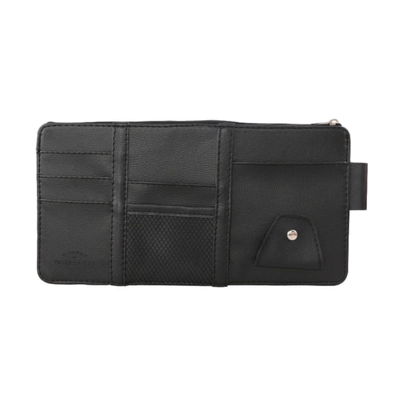 Uutvmp Car Sun Visor Organizer, Sunglasses Holder for Car Sun Visor, Auto Interior Accessories Pocket Organizers Can Store for Sunglasses, Documents, Cards, Pen, Drivers License