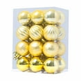 thumbnail image 1 of Uutvmp Christmas Ball Christmas Tree Hanging Ornaments, 24Pcs Glittering Christmas Tree Ball Ornaments Set, Shiny Christmas Baubles for Holidays Party Home Decoration, 1 of 1