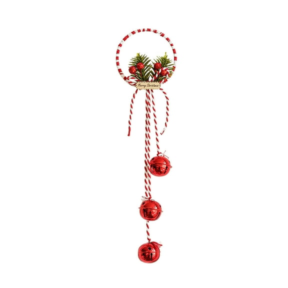 Uutvmp Christmas Bell Decorations, 15Inch Christmas Jingle Bell Ornaments with Berry Decorative Door Hangers Bell, Xmas Tree Hanging Bells Christmas Bell Gifts