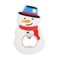thumbnail image 1 of Uutvmp Christmas Bottle Opener, Silicone Handle Beer Opener, Magnetic Beer Bottle Opener, Fridge Magnet for Winter Theme Party Kitchen Decoration(Snowman Shape), 1 of 6