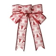 thumbnail image 1 of Uutvmp Christmas Bows, Buffalo Plaid Bow Checkered Ribbon Bow with Pine Cone, Christmas Tree Decoration Bows for Christmas Parties Christmas Trees Indoor Crafts, 1 of 6