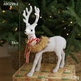 thumbnail image 1 of Uutvmp Christmas Elks Figurine, Christmas Deer Sculpture Animal Christmas White Deer for Centerpiece Bookshelf Bathroom Home Holiday, Turning Head Reindeer, 1 of 5