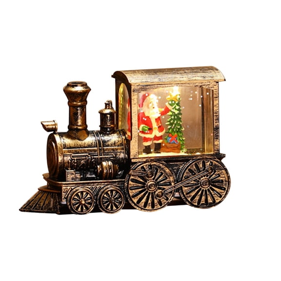Uutvmp Christmas Train, Plastic Train Christmas Ornaments, Christmas Train Decor Tabletop Centerpiece, Xmas Train Decorations for Christmas Party Home Decor
