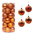 thumbnail image 1 of Uutvmp Christmas Tree Ornaments, Christmas Decorative Ball Electroplated Plastic Ball, 1.18Inch 24Pcs Barrel Christmas Ball Shopping Mall Ceiling Christmas Tree Pendant Hanging Ball, 1 of 2