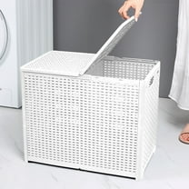 Uutvmp Collapsible Plastic Laundry Baskets, Foldable Laundry Hamper