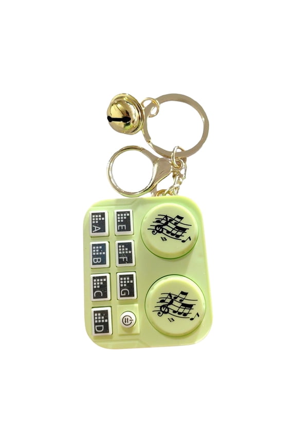 DJ Disc Player Keychain,DJ Disc Player Toy Pendant,Portable Mini Musical DJ Player Toy for DJ Enthusiasts,Compact Disk Player Bag Pendant Gifts (Green)