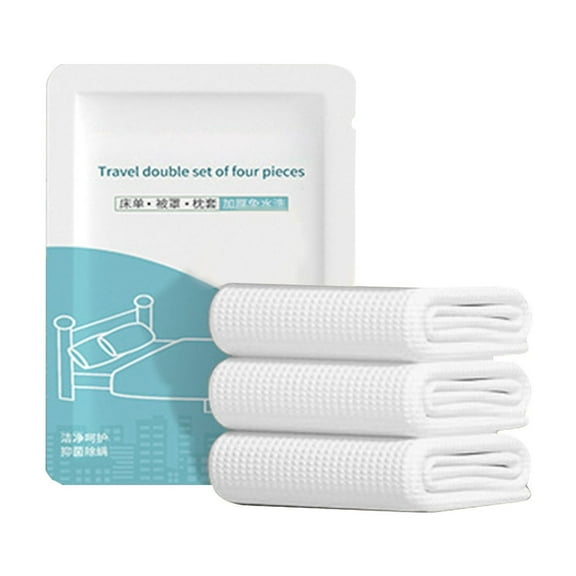 Uutvmp Disposable Bed Sheet Quilt Cover, Hotel Travel Portable Double Bedding Thickened Quilt Sheet