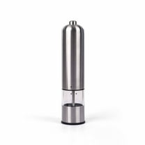 Uutvmp Electric Pepper Grinder or Salt Mill, Battery Powered Automatic Pepper Mill, Stainless steel Grinder with Adjustable Coarseness, Salt Mill Refillable, One Hand Operation