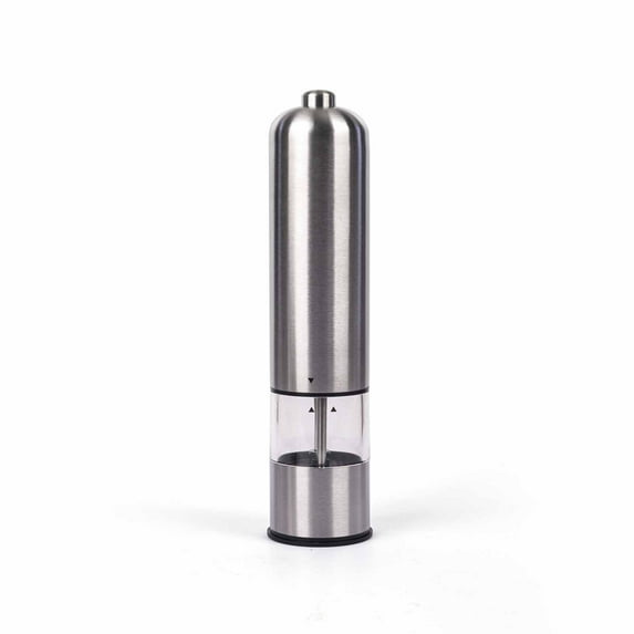 Uutvmp Electric Pepper Grinder or Salt Mill, Battery Powered Automatic Pepper Mill, Stainless steel Grinder with Adjustable Coarseness, Salt Mill Refillable, One Hand Operation