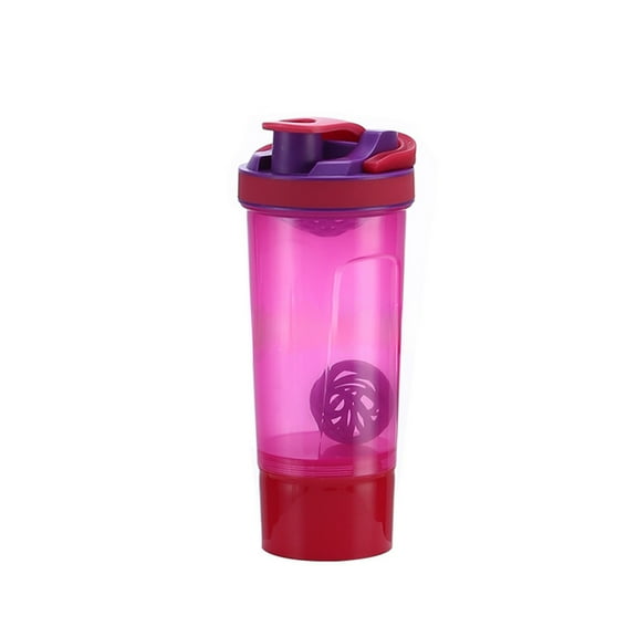 Uutvmp Fitness Workout Sports Protein Shaker Bottle 700ML, Dual Mixing Technology with Shaker Balls and Mixing Grids Included, Twist and Lock Protein Box Storage