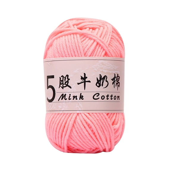 Uutvmp Five Strands Of Milk Cotton Gradient Hand-woven, Diy Doll Sections Dyed Baby Wool Ball, Baby Yarn for Baby Sweater Hat Socks Knitting Yarn Ball