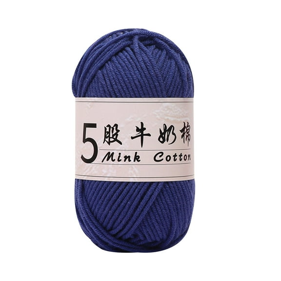 Uutvmp Five Strands Of Milk Cotton Gradient Hand-woven, Diy Doll Sections Dyed Baby Wool Ball, Baby Yarn for Baby Sweater Hat Socks Knitting Yarn Ball