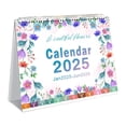 thumbnail image 1 of Uutvmp Floral Wall Calendar 2025, 2025 Mini Wall Calendar, Gorgeous Floral Designs Spiral Flip Calendar, Bulletin Board Calender, 8.3 x 7 Inch, 1 of 7