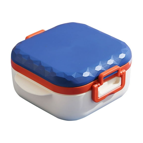 Uutvmp Food Storage Container with Lock, Portable Lunch Box with 3 Compartments, Microwaveable Student Lunch Box Work Lunch Box