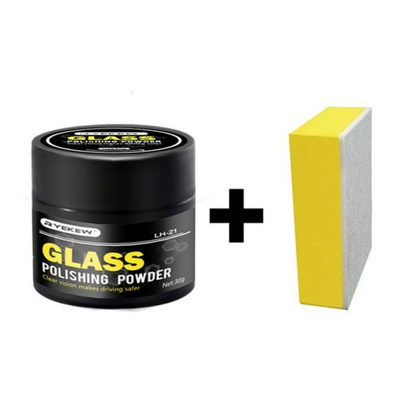 Uutvmp Glass Scratch Remover, Remove Scratches from Glass, Powder Detergent Glass Scratch Repair, Car Windshield Scratch Remover, Glass Scratch Remover for, Windshield Polish for Home Glass