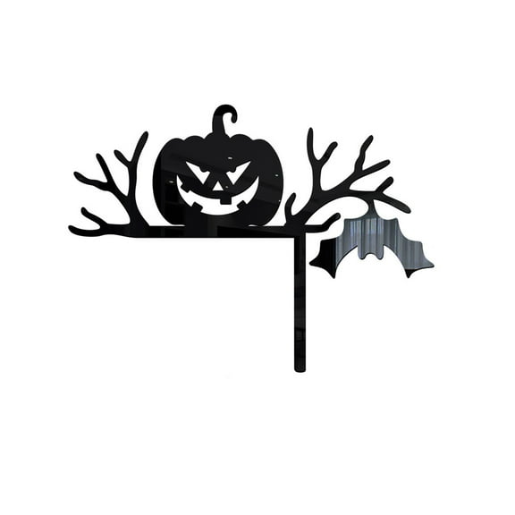 Uutvmp Halloween Door Corner Decor,Witch Spider Web Bat Pumpkin Wooden For Halloween,Halloween Home And Party Door Right Angle Halloween Sign, Black