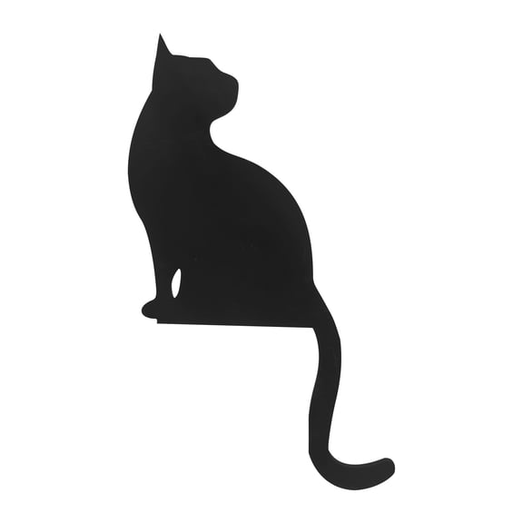 Uutvmp Halloween Door Corner Witch Decor, Creative Black Wooden Witch Cat Door Frame Sign, for Halloween Christmas Room Door Wall Window