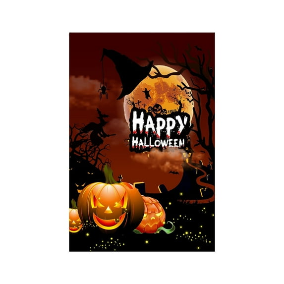 Uutvmp Halloween Double Sided Garden Flags, 12x18Inch Garden Flag, Pumpkin Flag for Halloween Decor, Home Decor Outdoor, Fall Yard Flag, Halloween Decorations