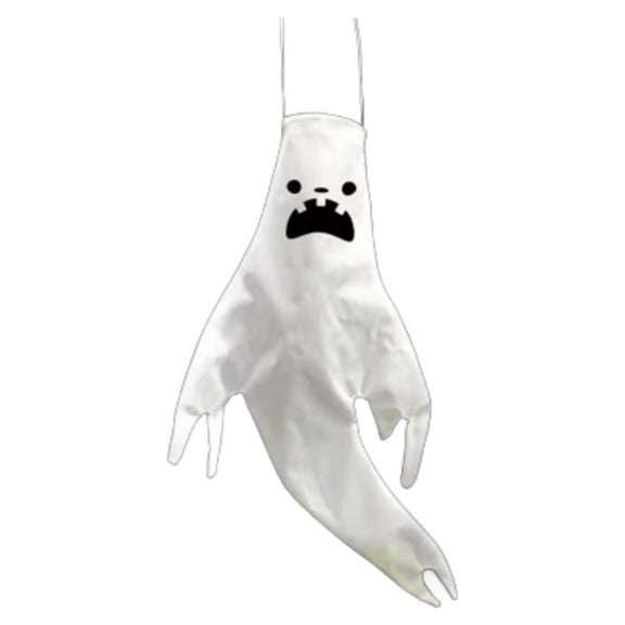Uutvmp Halloween Ghost Windsocks Decorations with LED Light, Outdoor Halloween Decorations Hanging Ghost Windsocks Decor for Outdoor Indoor Party Haunted House