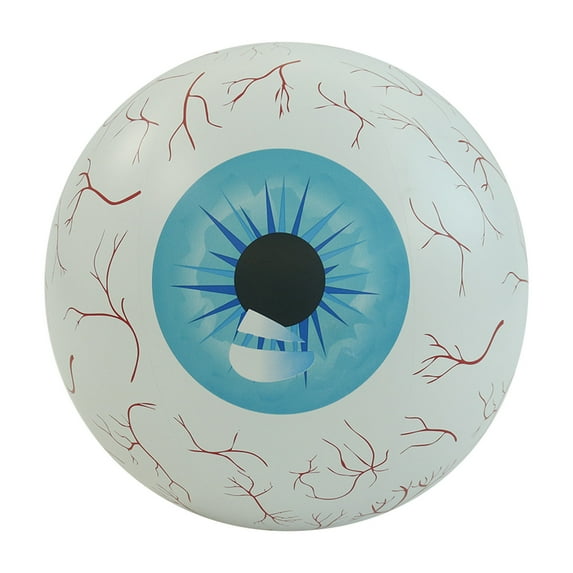 Uutvmp Halloween Inflatable Eyeball, Inflatable Eyeball with LED Lights, Light Up Scary Eyeball Halloween Decorations, 15.7in Large Eyeballs Blow Up Decoration for Outdoor Garden Yard Patio