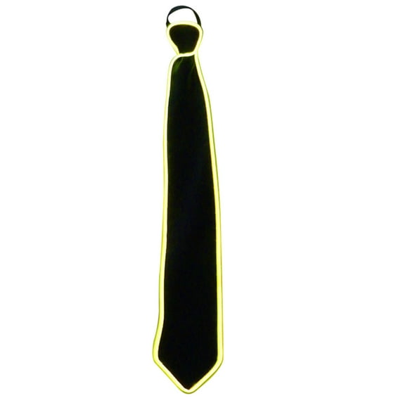 Uutvmp Halloween LED Light up Necktie, Adjustable Novelty Neckties Light up Necktie Neon LED Ties Glow in the Dark Necktie for Men Boys Holiday Rave Party Show Costume