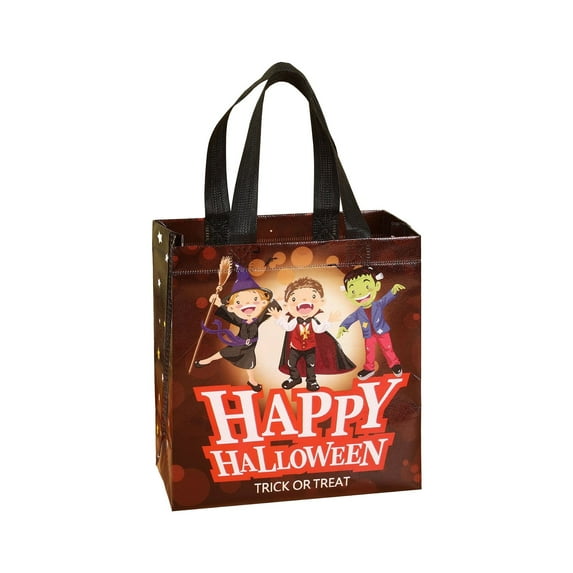 Uutvmp Halloween Non-Woven Bags with Handle, Small Halloween Tote Bags with Handles, Halloween Bag for Gifts Wrapping