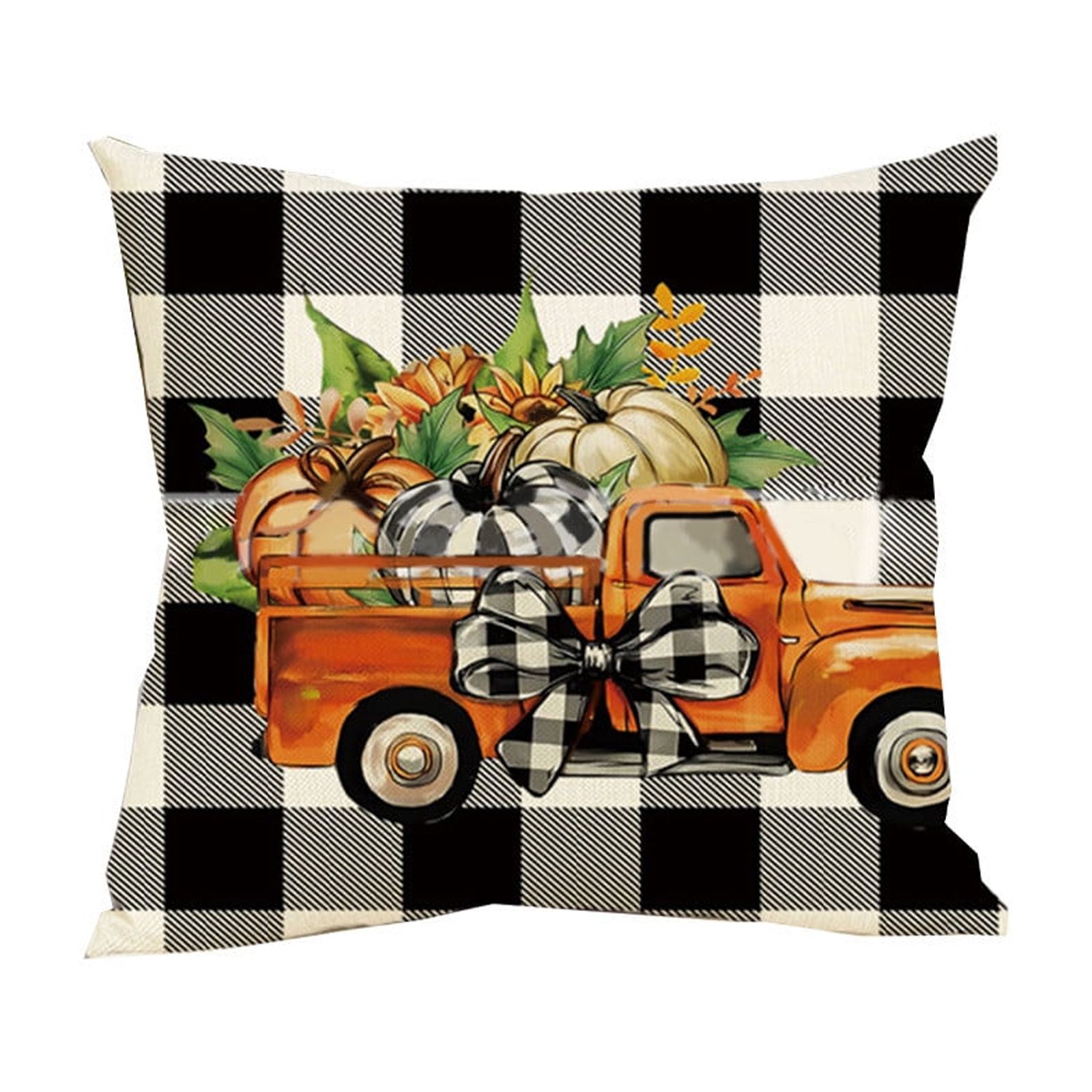 Uutvmp Halloween Pillow Covers, Throw Pillows Case, Fall Seasonal Decorative Farmhouse Decor Cushion Covers for Home Sofa Bed Couch