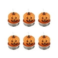 thumbnail image 1 of Uutvmp Halloween Pumpkin Shaped Art Candles,Spooky Pumpkin Scented Candle,Spooky Party Decorations, Festive Holiday Gifts, Miniature Halloween Candles, 6PCS, 1 of 7