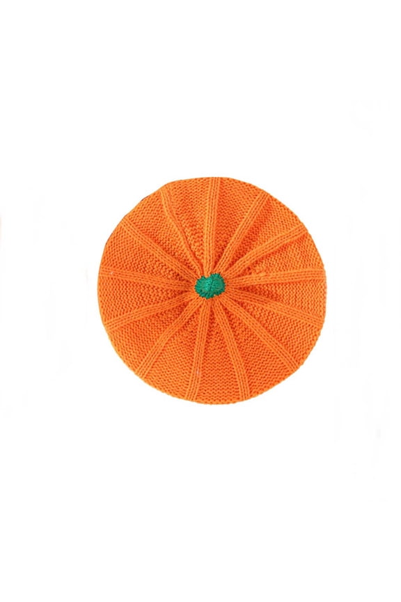 Halloween Pumpkins Hat And Winter Mother Baby Knitted Hat Thanksgiving Halloween Pumpkins Warm Beret(adult)