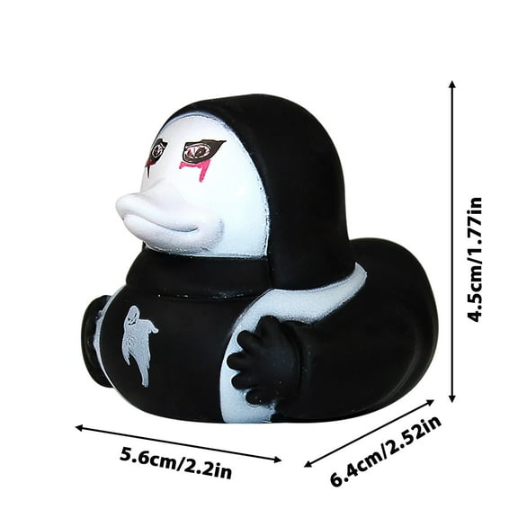 Uutvmp Halloween Rubber Ducks Horror Ducks Ghost Face Duck Ghostface Merch - Novelty Zombie Duck Figurines Halloween Decoractions Gifts - Small Ducks for Halloween Decor