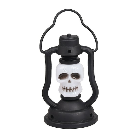 Uutvmp Halloween Skeleton Lantern Led Night Light Vintage Style Flameless Lantern Skull Skeleton Decorative Hanging Lamp Halloween Decor