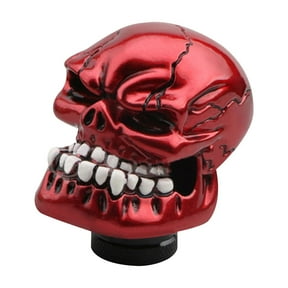 Uutvmp Halloween Skull Shift Knobs Resin Shifter Head, Car Transmission Shifting Stick Handle Fit Most Automatic Manual Vehicle