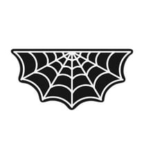 Uutvmp Halloween Spider Web Rug, Spiderweb Bath Mat for Halloween Decor, Gothic Bathroom Rug, Spiderweb Area Rug Non-Slip Tufted Mats for Front Door, Living Room, Bedroom