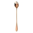 thumbnail image 1 of Uutvmp Halloween Stainless Steel Skull Shape Stirring Spoon, Bar Milk Tea Juices Ice Cream Coffee Cocktail Hollow Long Handle Ice Spoon, 1 of 6