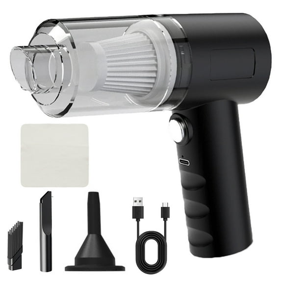 Uutvmp Handheld Car Vacuum Cleaner 120W High Power Lightweight Multifunctional Accessories Washabble & Reuseable Filter Portable Vacuum Cleaner Vacuum Cleaner for Car, Office, Sofa, Carpet