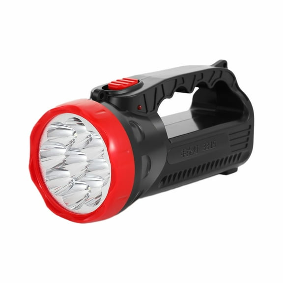 Uutvmp Handheld Strong Light Flashlight, USB Rechargeable LED Flashlights, Super Bright Long Range Flashlight with 4 Modes, Large Searchlight for Fishing, Hiking and Camping