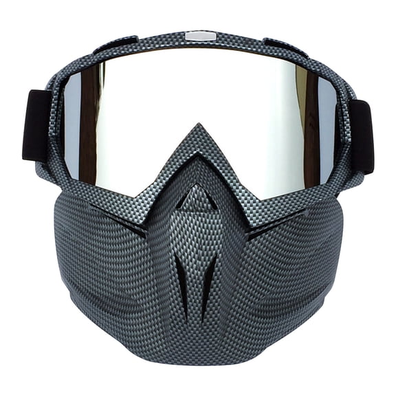 Uutvmp Helmet Goggles, Detachable Goggles, Motorcycle Goggles Helmet Sunglasses, Mask Gogggles, Snowmobike face Mask