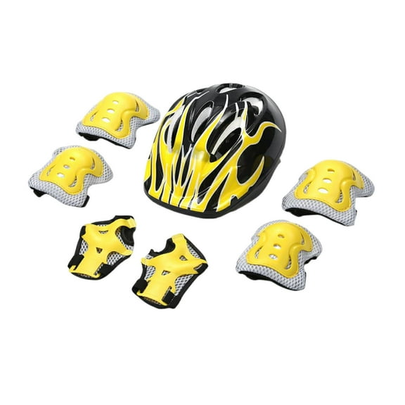 Uutvmp Kids Helmet Adjustable for Kids Ages 3-8 Years Old Boys Girls, Toddler Helmet with Protective Sports Gear Set Knee Elbow Pads Wrist Guards for Cycling Skateboard Scooter