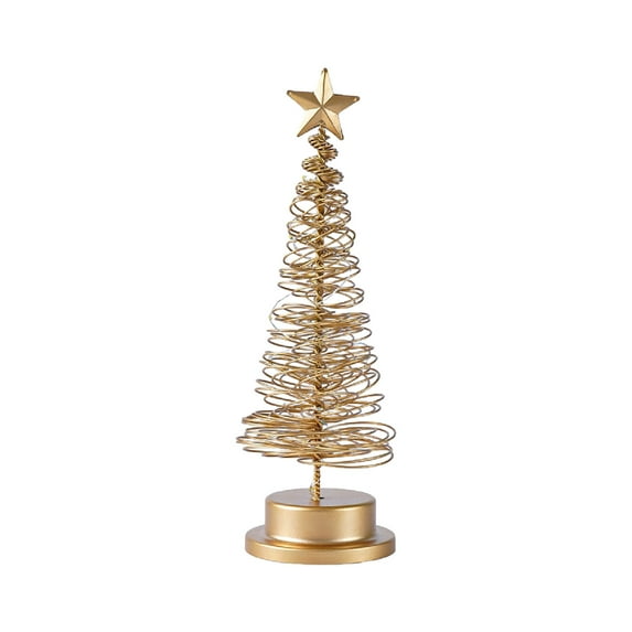 Uutvmp LED Christmas Tree with Star, Desktop Lamp Ornament, Artificial Tree Light Navidad Decoration for Home School Room
