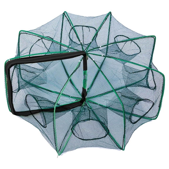 Uutvmp The Magic Foldable Fishing Trap, Auto-Foldable Strengthened Fishing Trap Net Fishing Kit, Fishing Bait Trap Portable Fishing Net for Crab Crayfish Fish Shrimp