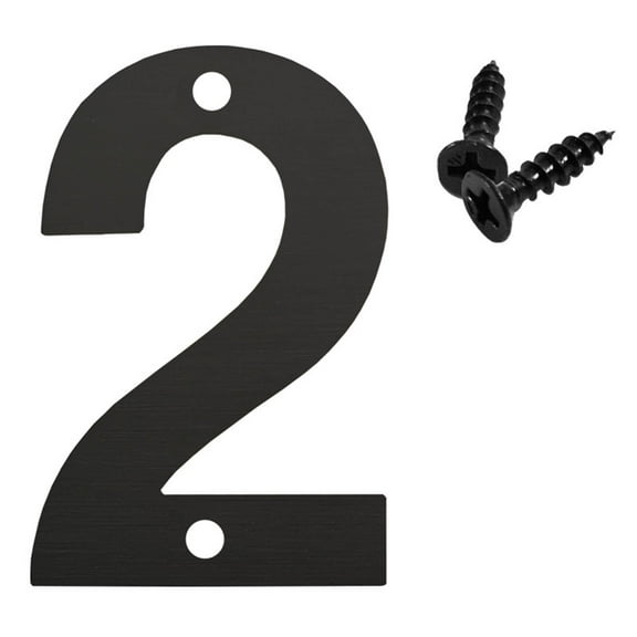 Uutvmp Modern House Numbers for Outside, Mailbox Numbers and Letters, 3inch Metal Black Address Numbers, Garden Door Mailbox Decor Number, Custom House Number Sign with Screws