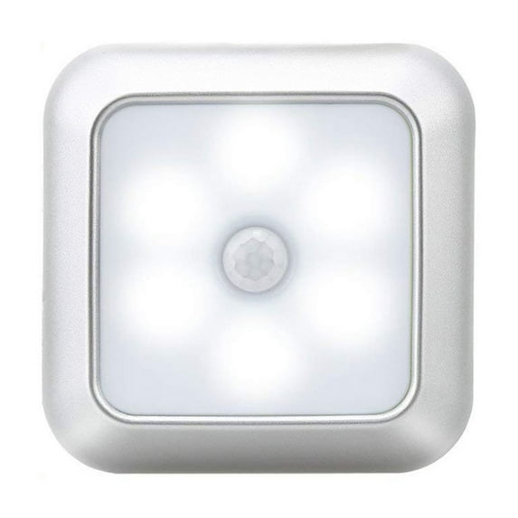 Uutvmp Motion Sensor Night Light, Cordless Battery-Powered LED Nightlight, Stick-on Closet Light, Safe Stair Light Step Light, Mini Wall Lamp for Indoor Bedroom, Bathroom, Hallway, Kitchen (White)
