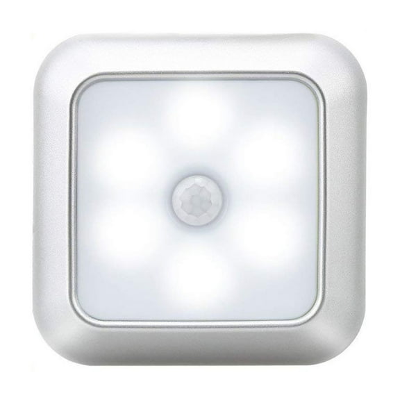 Uutvmp Motion Sensor Night Light, Cordless Battery-Powered LED Nightlight, Stick-on Closet Light, Safe Stair Light Step Light, Mini Wall Lamp for Indoor Bedroom, Bathroom, Hallway, Kitchen (White)