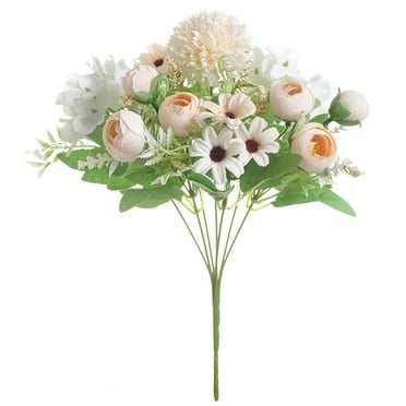 Uutvmp Peony Artificial Flowers with 7 Heads Silk Peonies, Realistic Bouquets Floral for Wedding Bridal Home Kitchen Centerpiece Table Arrangement Indoor Window Vase Farmhouse Cemetery Decor
