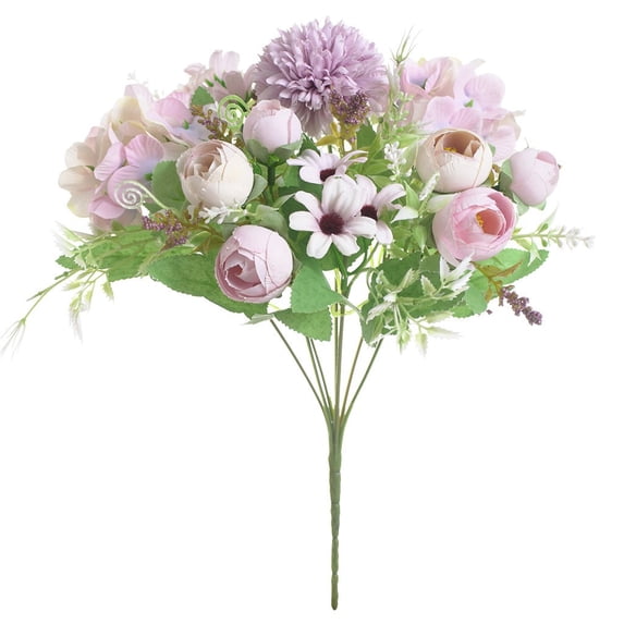 Uutvmp Peony Artificial Flowers with 7 Heads Silk Peonies, Realistic Bouquets Floral for Wedding Bridal Home Kitchen Centerpiece Table Arrangement Indoor Window Vase Farmhouse Cemetery Decor